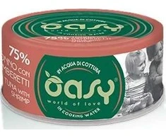 Maisto produktai - Oasy More Love Tuna with Shrimp Wet Food 70g