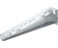 OBO Bettermann Šviesos laikiklis su iškyšomis, 310 mm ilgio, OBO grotelių loveliui, įskaitant varžtų komplektą M10 x 25, galvaniškai cinkuotas.