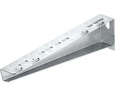 OBO Bettermann Šviesos laikiklis su iškyšomis, 210 mm ilgio, OBO grotelių loveliui, įskaitant varžtų komplektą M10 x 25, galvaniškai cinkuotas.
