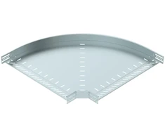 OBO Bettermann OBO 90 laipsnių horizontali alkūnė, 60 mm aukščio, 600 mm pločio, galvaniškai cinkuota