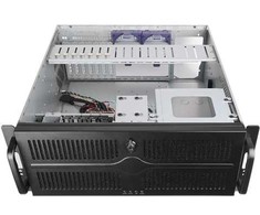 Chieftec UNC-409S-B-OP, Stovas, Juoda, ATX, micro ATX, SECC, 4U, 14 cm