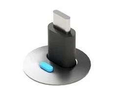 Ochno O-POS-LED-AL-1, USB C, aliuminis, pilka, LED, būsena, 41 g, 1 vnt.