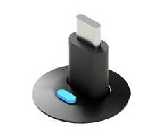 Ochno O-POS-LED-BL-1, USB C, Juoda, LED, Būsenos indikatorius, 41 g, 1 vnt.