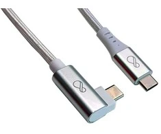 Ochno USB-C-C laidas Gen2, kampinis, 0,7 m
