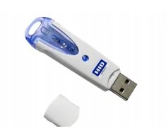 HID OMNIKEY 6121, išmaniosios kortelės takto dažnis iki 12 MHz, USB lustų kortelių skaitytuvas (ISO 7816), USB (2.0) – 100 vienetų (R61210320-2)