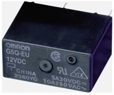 Omron 24 V nuolatinės srovės 10 A–250 V kintamosios srovės relės 1 perjungimo plokštė