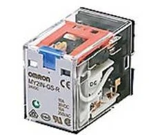 Omron Pramoninė relė MY4IN 14 kontaktų 4PDT - 6A 4P 24VAC MY4IN-GS-R AC24 mechaninė ir LED, bandymo mygtukas