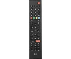 One For All TV pakaitiniai nuotolinio valdymo pultai Grundig TV pakaitinis nuotolinio valdymo pultas, TV, IR belaidis, spaudžiamieji mygtukai, juodas
