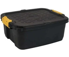 CEP Daiktadėžė Strata Heavy Duty su dangčiu, 24 l, juoda