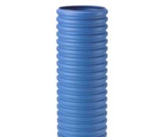 Montavimo vamzdis 425x6000mm, MĖLYNAS - gofruotas, su įvore, Uponor PP
