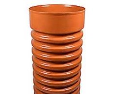 Wavin 425x6160 mm gofruotas montavimo vamzdis su įvore. 52 vnt. PVC