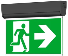„OPPLE ESCAPE“ ŠVIESA 3 W – automatinis savęs testavimas – 3 valandų baterijos veikimas – JUODA