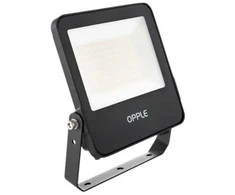 OPPLE Lighting LEDFlood-E3 Re170-50W-830-BL, Juoda, IP66, Aliuminis, Polikarbonatas (PC), Grūdintas stiklas, I, IK07, 1 m