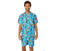 OppoSuits juokingas kostiumo ir marškinių komplektas: Sonic vasaros komplektas