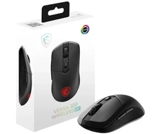 Pelė MSI VERSA 300 WIRELESS 8K, Ambidextrous, Optinė, RF belaidė + Bluetooth + USB Type-A, 2600 DPI, 0.125 ms, Juodas