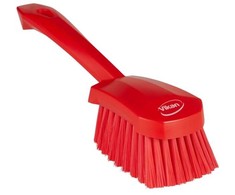 Vikan Dishwashing brush, , 27cm, red, polyester/PP/stainless steel, w/short handle, soft (41984)