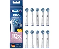 Oral-B Pro Jautrus Clean Dantų šepetėlis Heads - Baltas - 10-pack