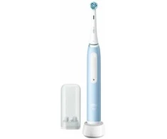 Oral-B Elektrinis dantų šepetėlis | iO3N | Įkraunamas | Suaugusiems | Šepetėlių skaičius galvutės įeina 1 | Number of teeth brushing modes 3 | Ice Mėlyna