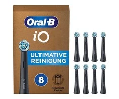Braun Oral-B iO Ultimate Cleaning šepetėlių galvutės juodos (8 vnt.)