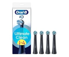 Oral-B Replaceable dantų šepetėlis galvutės | iO UltimateClean | Heads | Suaugusiems | Šepetėlių skaičius galvutės įeina 4 | Juodas