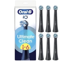 Oral-B Replaceable dantų šepetėlis galvutės | iO UltimateClean | Heads | Suaugusiems | Šepetėlių skaičius galvutės įeina 6 | Juodas