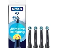 Oral-B iO Ultimate Clean x4 Dantų šepetėlio galvutės, Juoda