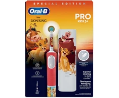 Oral-B Vitality Pro D103 Kids 3+ Karalių liūtas raudonas + dėklas