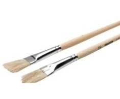 Orkla Group „Anza“ dviračių dažymo teptukas C2265 - ½ plokščios skardinės medinės rankenos, 12 mm balti natūralūs šereliai