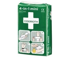 Sterilus žaizdų tvarstis 4-in-1 Mini 6cm x 3m, Cederroth