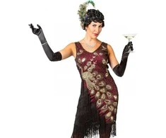 Orlob Karneval Čarlstono Peacock suknelė