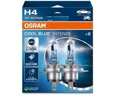OSRAM Automobilinės lemputės COOL Mėlynas INTENSE H4 NEXT GEN 5000K 60/55W 12V P43T, 2vnt