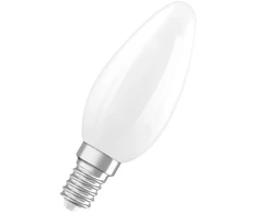 Osram 1,8W LED lemputė RETROFIT CLASSIC B, E14, matinės baltos sp., 320°, 2700K, dimeriuojama