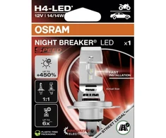 OSRAM Night Breaker LED Speed H4 lemputė +450% 14 W 12 V, 1 vnt.