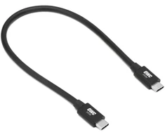 Other World Computing OWC 0,3 m (11,8") Thunderbolt 5 (USB-C) laidas, kištukas, kištukas, 0,3 m, 120 Gbit/s, juodas, apvalus