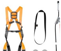 Otto Schachner „FallSafe BASIC 1“ – 10 m – apsaugos nuo kritimo rinkinys su diržais, 2 karabinais ir 1 m tvirtinimo diržu