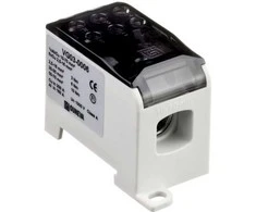 Ouneva Oy OJL paskirstymo blokas 200A. Galimas Al/Cu 10-70 mm2. Praėjimas Cu 6*(2,5-16) mm2