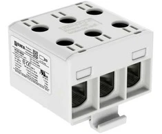 Ouneva Oy Universalus gnybtas su OTL izoliacija, aliuminis/vario, 3*(1,5-50) mm2, pilkas