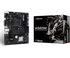 „Biostar A520MHP“ pagrindinė plokštė AMD A520, lizdas AM4, „micro ATX“