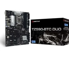 Pagrindinė plokštė BIOSTAR TZ590-BTC DUO - Mainboard, Intel Z590 Socket 1200, uATX, GbE LAN (TZ590-BTC DUO)