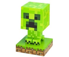 Paladone Product Paladone Creeper Icon Light V2, Šviesos dekoratyvinė figūrėlė, Žalia, Universalus, Žalia, Baterija, AAA