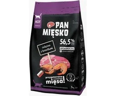 Pan Miesko Maistas sausas katei Cielecina su krewetkami (dorosly) chrupki S 5kg