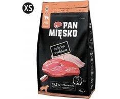 Sausas Šunų Maistas - PAN MIĘSKO Veršiena Su Kalakutiena XS 9kg