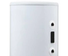 „Panasonic“ 50 litrų buferinis bakas, 2 versija, skirtas „viskas viename“, X energijos klasė, pagamintas iš nerūdijančio plieno, montuojamas ant sienos.