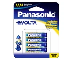 Panasonic LR03 4-BL EVOLTA, Vienkartinės baterijos, AAA, Šarminės, 1,5 V, 4 vnt., Mėlyna