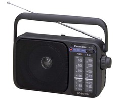 Panasonic RF-2400D, Nešiojamas, Analoginis, AM, FM, 87–108 MHz, 520–1730 kHz, 1 cm