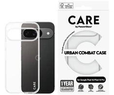 „Panzer Glass CARE“ flagmano dėklas, skaidrus, „Urban Combat“ „Google Pixel 10/10 Pro“