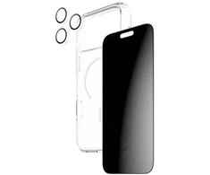 „Panzer Glass CARE by PanzerGlass Flagship Privacy 3in1“ dėklas + privatumo stiklas + lęšis, skirtas „iPhone 17 Pro Max“.