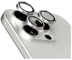 Panzer Glass PanzerGlass Hoops iPhone 15 Pro, Pro Max Baltas Titanium
