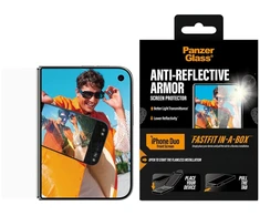 Panzer Glass PanzerGlass atspindžius mažinanti Armor išorinė ekrano apsauga iPhone Duo | FRAME FIT su FASTFIT IN-A-BOX