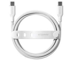 Panzer Glass PanzerGlass empower by ® Racing 240W USB-C į USB-C kabelis | USB 2.0 | 2M | Sidabrinė balta, Balta